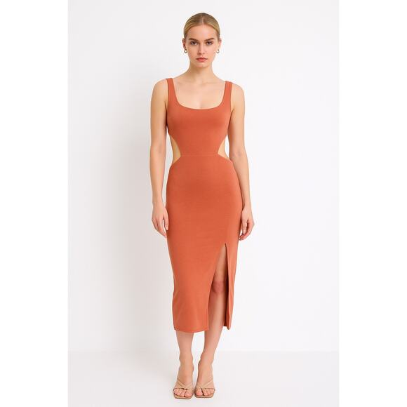 Lulus “How I Feel” Jersey Knit Midi Dress – Size XSmall